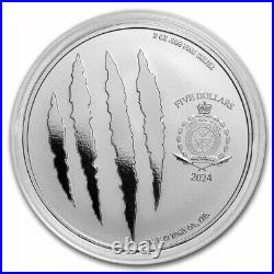 2024 Niue Colorized 2 oz Silver Godzilla vs Mechagodzilla Coin