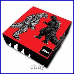 2024 Niue Colorized 2 oz Silver Godzilla vs Mechagodzilla Coin