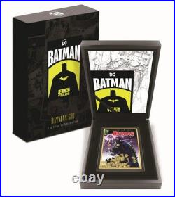 2024 Niue DC Batman 516 Comic 5 oz Silver Gilded Colorized Proof Coin