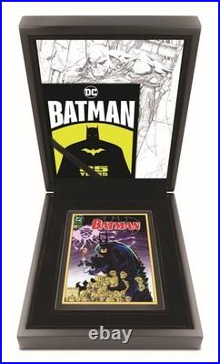 2024 Niue DC Batman 516 Comic 5 oz Silver Gilded Colorized Proof Coin