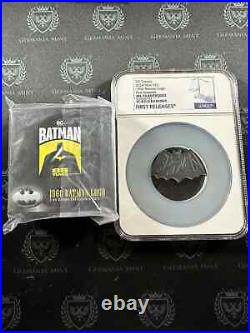 2024 Niue DC Comics Batman 1966 Batman 1oz Silver Coin NGC MS70 Antiqued FR