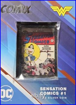 2024 Niue DC Sensation Comics Wonder Woman COMIX 1oz Silver Proof Coin OGP