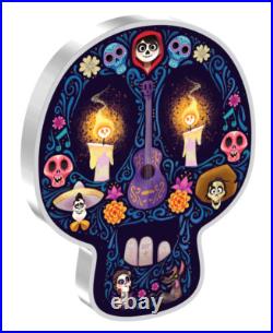 2024 Niue Disney Coco Remember Me Coin Colorized 2 oz. 999 Silver Box/COA