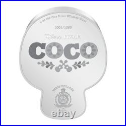 2024 Niue Disney Coco Remember Me Coin Colorized 2 oz. 999 Silver Box/COA