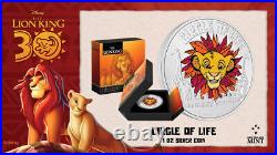 2024 Niue Disney Lion King 30th Ann. Circle of Life 1 oz Silver Proof Coin