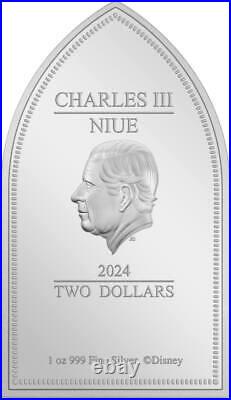 2024 Niue Disney Sleeping Beauty 65th Ann. 1 oz Silver Colorized Proof Coin