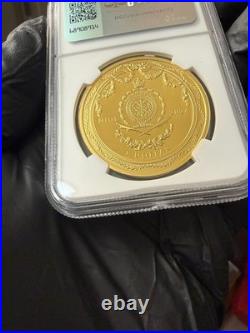 2024 Niue Faberge Art Red Table Clock 1oz. 999 Silver Coin NGC PF 70 Ultra Cameo