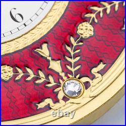 2024 Niue Faberge Art Red Table Clock 1oz Silver Coin NGC PF 70 UCAM 2024 Niue Faberge Art Red Table Clock 1oz Silver Coin NGC PF 70 UCAM