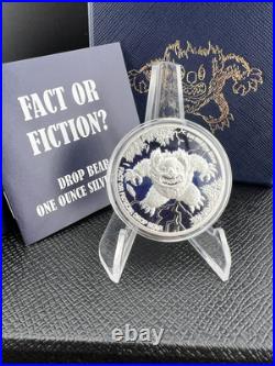 2024 Niue Fact or Fiction Drop Bear 1 oz Silver Coin 300 Mintage