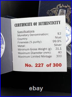 2024 Niue Fact or Fiction Drop Bear 1 oz Silver Coin 300 Mintage