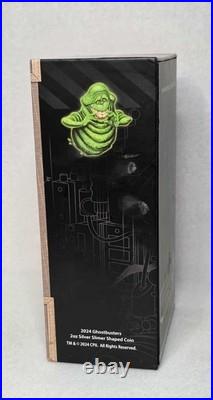 2024 Niue Ghostbusters Slimer Shaped 2 oz Silver Coin