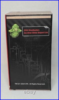 2024 Niue Ghostbusters Slimer Shaped 2 oz Silver Coin