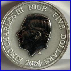 2024 Niue Hawksbill Turtle Taku 2 oz. 999 fine silver IMPERFECT