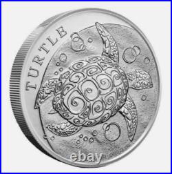 2024 Niue Hawksbill Turtle Taku 2 oz. 999 fine silver in capsule