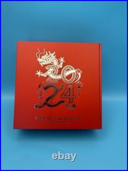 2024 Niue Lunar Year of the Dragon 3 oz. 999 Silver Colorized Proof Coin Box/COA 2024 Niue Lunar Year of the Dragon 3 oz. 999 Silver Colorized Proof Coin Box/COA