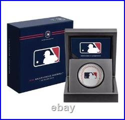 2024 Niue Major League Baseball (Mlb) Logo 1 oz Colorized Silver Coin (Box/Coa)