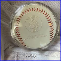 2024 Niue Major League Baseball (Mlb) Logo 1 oz Colorized Silver Coin (Box/Coa)