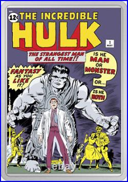 2024 Niue Marvel Incredible Hulk #1 Comix 2 oz Silver Colorized Proof Coin