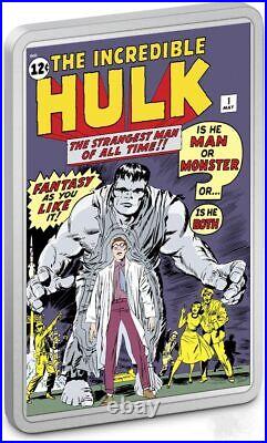 2024 Niue Marvel Incredible Hulk #1 Comix 2 oz Silver Colorized Proof Coin