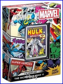 2024 Niue Marvel Incredible Hulk #1 Comix 2 oz Silver Colorized Proof Coin