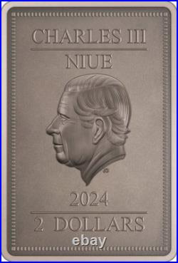 2024 Niue Marvel Spider-Man Villain's Sandman 1 oz Silver Antiqued Coin 2024 Niue Marvel Spider-Man Villain's Sandman 1 oz Silver Antiqued Coin