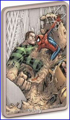 2024 Niue Marvel Spider-Man Villain's Sandman 1 oz Silver Antiqued Coin 2024 Niue Marvel Spider-Man Villain's Sandman 1 oz Silver Antiqued Coin