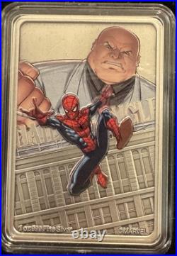 2024 Niue Marvel Spider-Man Villains Kingpin 1 oz Silver Proof Coin Mintage 2000