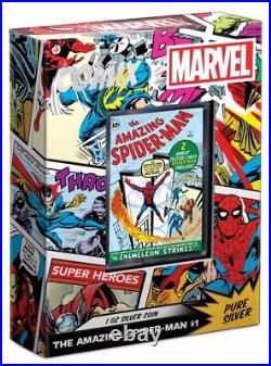 2024 Niue Marvel The Amazing Spider-Man #1 Comix 1oz Silver Proof Coin 2024 Niue Marvel The Amazing Spider-Man #1 Comix 1oz Silver Proof Coin