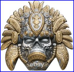 2024 Niue Maya Mask Coin 2 oz. 999 Silver Mysteries of the World with Box & COA