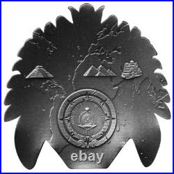 2024 Niue Maya Mask Coin 2 oz. 999 Silver Mysteries of the World with Box & COA