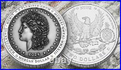 2024 Niue Morgan Dollar UHR Dual Finish 1 oz Silver Coin