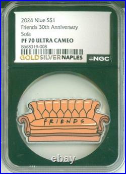 2024 Niue S$1 Friends 30th Anniversary Sofa NGC PF70 Ultra Cameo