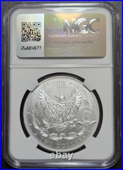 2024 Niue S$2 Morgan Dollar Design Ultra High Relief FDOI NGC MS70 Antiqued
