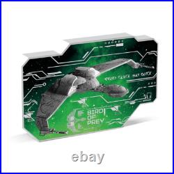 2024 Niue Star Trek Vehicles Bird of Prey 1 oz Silver Colorized Proof Coin