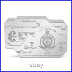 2024 Niue Star Trek Vehicles Bird of Prey 1 oz Silver Colorized Proof Coin