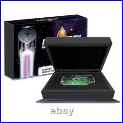 2024 Niue Star Trek Vehicles Bird of Prey 1 oz Silver Colorized Proof Coin