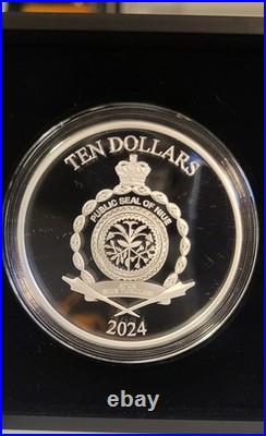 2024 Niue Star Wars Chewbacca 3 oz. 999 Silver Colorized Coin In Box COA