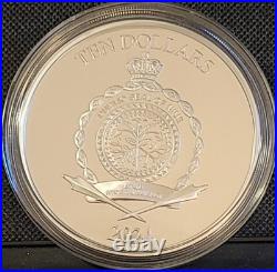 2024 Niue Star Wars Chewbacca 3 oz. 999 Silver Colorized Coin In Box COA