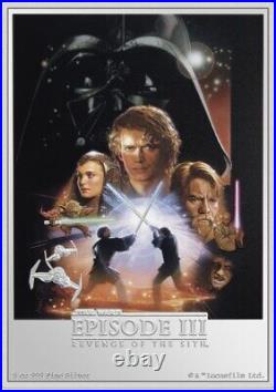 2024 Niue Star Wars Revenge of the Sith 5 oz Silver Proof Poster Coin