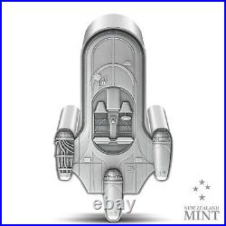 2024 Niue Star Wars X-34 Landspeeder 1 oz Silver Shaped Antiqued Coin