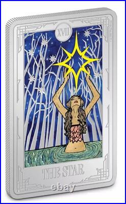 2024 Niue TAROT Card XVII THE STAR 1 oz. 999 Silver Colorized Proof Coin