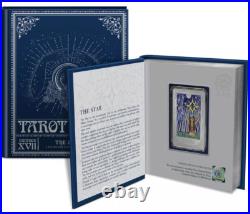 2024 Niue TAROT Card XVII THE STAR 1 oz. 999 Silver Colorized Proof Coin