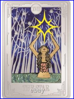 2024 Niue Tarot Card XVII The Star 1 oz Silver Colorized Proof Coin
