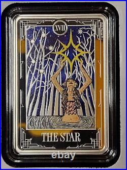 2024 Niue Tarot Card XVII The Star 1 oz Silver Colorized Proof Coin 2024 Niue Tarot Card XVII The Star 1 oz Silver Colorized Proof Coin