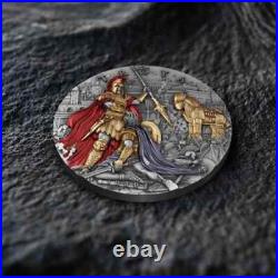 2024 Niue Troya 2 oz Antiqued Silver and Gilded Mintage of only 500 2024 Niue Troya 2 oz Antiqued Silver and Gilded Mintage of only 500