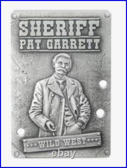 2024 Niue Wild West Pat Garrett 1oz Silver Antiqued Coin