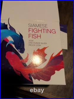 2024 Siamese Fighting Fish Silver Coin