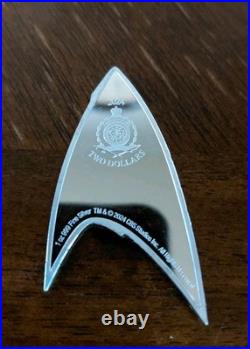 2024 Star Trek Starfleet Command Insignia 1oz Silver Coin Limited Mintage