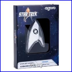 2024 Star Trek Starfleet Sciences Insignia 1 oz Silver Coin By Agoro Mintage of