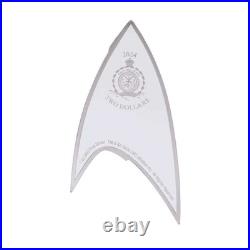 2024 Star Trek Starfleet Sciences Insignia 1 oz Silver Coin By Agoro Mintage of